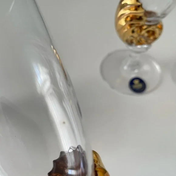 SET of 4 Champagne Flutes by Royal Copenhagen - Picture 3 of 4